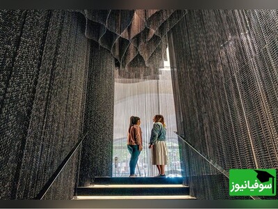 ویدیو/ ادای احترام به نور با طراحی منحصربه‌فرد معمار ژاپنی در پلکان داخلی ساختمان کازا باتیو بارسلونا/ تلاقی هنر و مهندسی با انعکاس نور و سایه در زنجیرهای آلومینیومی