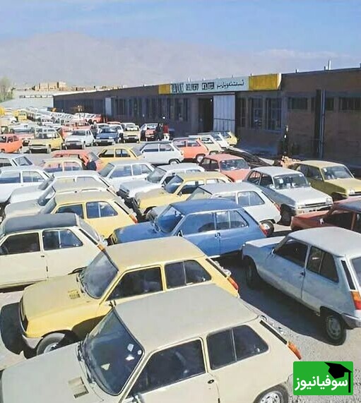 نخستین سری رنو 5 در ایران، انبار شرکت سایپا، آذرماه1355.