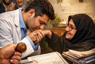 (ویدیو) کسی انتظارش را نداشت! حرکت خاص جراح ایرانی در افتتاح مطب همه را غافلگیر کرد