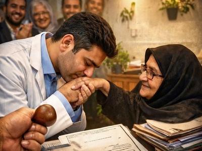 (ویدیو) کسی انتظارش را نداشت! حرکت خاص جراح ایرانی در افتتاح مطب همه را غافلگیر کرد