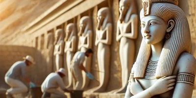 مجسمه مرموز مصر/ آیا باستان‌شناسان چهره کلئوپاترای هفتم را کشف کرده‌اند؟