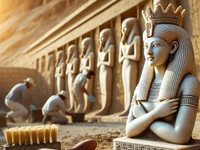 مجسمه مرموز مصر/ آیا باستان‌شناسان چهره کلئوپاترای هفتم را کشف کرده‌اند؟