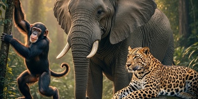 (ویدئو) مستند حیات وحش حیوانات/ فیل، میمون، پلنگ داستان قدرت در جنگل