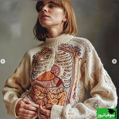 (عکس) ایده‌های خلاقانه لباس بافت برای جامعه پزشکی و علاقه‌مندان به امعاء و احشای بدن/ از مخ و مخچه گرفته تا معده و کلیه