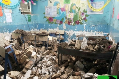 (عکس) سند مظلومیت بر سردر سفارت ایران در گرجستان