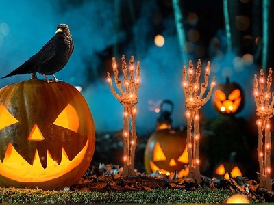 کابوس در کوچههای آمریکا / ترسناکترین تزئینات هالووین 2025 🎃 / از اسکلتهای متحرک تا خون مصنوعی + ویدئو