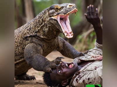 مستند حیات وحش/ راز جنگل/ حمله هولناک اژدهای کومودو برای بلعیدن یک انسان درسته