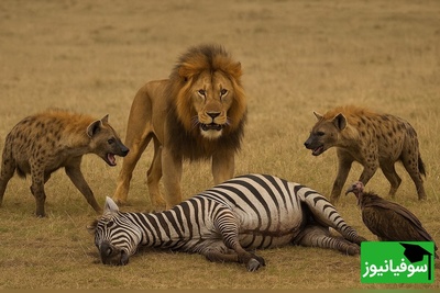 (ویدئو) مستند حیات وحش حیوانات/ راز بقا، این داستان: حمایت شیر نر از همسرش و قلدری برای کفتارها و لاشخورها