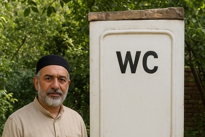 خلاقیت خنده‌دار اوستا بنای تبریزی در ساخت در توالت حماسه آفرید/ وقتی بنایی کنارش کشاورزی رو هم ادامه میدی😂