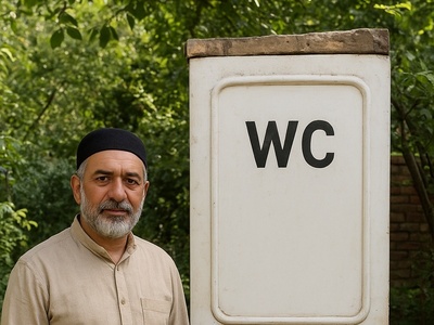 خلاقیت خنده‌دار اوستا بنای تبریزی در ساخت در توالت حماسه آفرید/ وقتی بنایی کنارش کشاورزی رو هم ادامه میدی😂