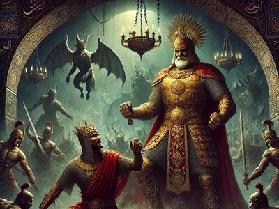 (ویدئو) نجات شگفت‌انگیز کیکاووس؛ نبرد اسطوره‌ای رستم با دیوان و پیروزی خیره‌کننده پهلوان ایران‌ زمین بر اهریمنان