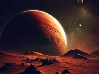 ویدیو / جادوی آسمان "مریخ" در شب؛ نمای خیره‌کننده از سرخ‌ترین سیاره منظومه شمسی!