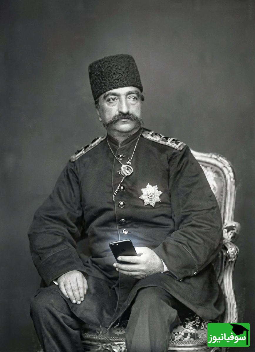 (ویدیو) اگه در زمان قاجار تکنولوژی به اوج خودش میرسید چی میشد؟/ از سیبیلای ربات قهوه‌ساز خون میچکه😂