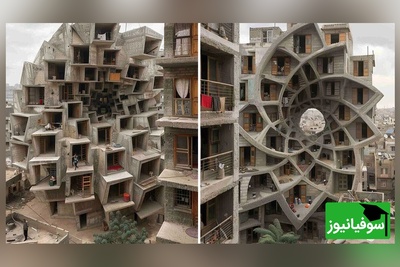 تصاویری از تلفیق زیبای هندسه، هوش مصنوعی و معماری/ خلق ساختمان‌هایی با سبکی از معماری بروتالیست