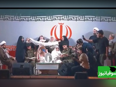 مراسم عقد دو زوج در اجتماع پرشور مردمی «به عشق وطن/ اینجا عشق بوی غیرت و وطن میدهد  + ویدئو