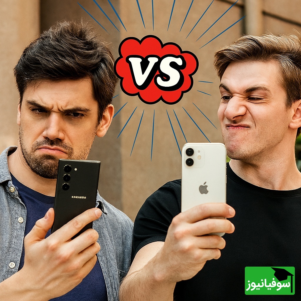 شکست سنگین آیفون از سامسونگ با یک پُرس جوجه! / کل‌کل دیدنی به سبک آفریقا اوشاخلاری 😂 +ویدئو