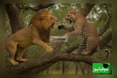 (ویدئو) ویژه علاقه مندان به مستند حیات وحش حیوانات/ راز بقا: نبرد نفس‌گیر  شیر و پلنگ در فراز آسمان