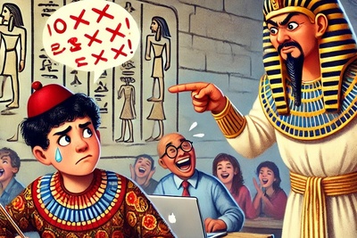 (تصویر) 4000 سال قدمت؛ وقتی مصریان باستان هم از تصحیحات با قلم قرمز معلم کلافه می‌شدند! 😂