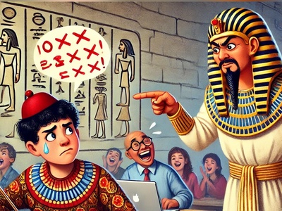 (تصویر) 4000 سال قدمت؛ وقتی مصریان باستان هم از تصحیحات با قلم قرمز معلم کلافه می‌شدند! 😂