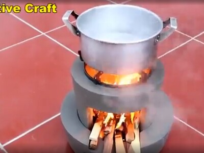 (ویدئو) با ظروف پلاستیکی به درد نخور اجاق هیزمی بسازید!