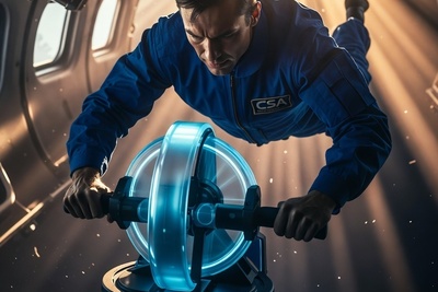 (ویدئو) ورزش در فضا دیگر سخت نیست؛ تست موفق دستگاهی که بدن فضانوردان را نجات می‌دهد