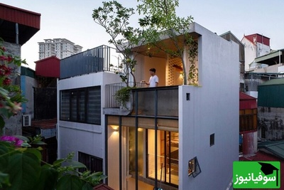 (عکس) معجزه سبز در قلب شهر؛ باغ‌های آسمانی و نور فراوان در خانه‌ای 24 متری که تمام قوانین معماری را می‌شکند! / چگونه یک خانه 5 طبقه در فضایی کوچک به بهشتی از نور و طبیعت تبدیل شد؟