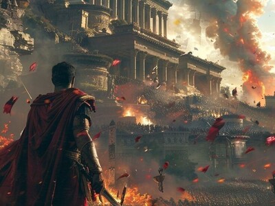 ویدیو| تصاویر نفس‌گیر از آخرین روزهای «امپراتوری روم باستان»؛ شاهکاری بی‌نظیر از هوش مصنوعی