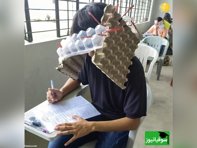 (ویدیو) موقعیت: وقتی واسه امتحان چیزی نخوندی و معلم مثل جغد بالا سرته/ تقلب یا وحی الهی؟😂