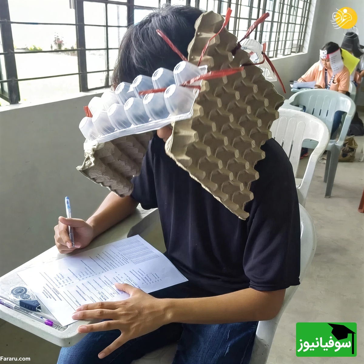 (ویدیو) موقعیت: وقتی واسه امتحان چیزی نخوندی و معلم مثل جغد بالا سرته/ تقلب یا وحی الهی؟😂