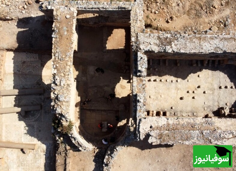 بقایای عمارت باستانی که کتیبۀ 2 هزارساله در آن کشف شده است