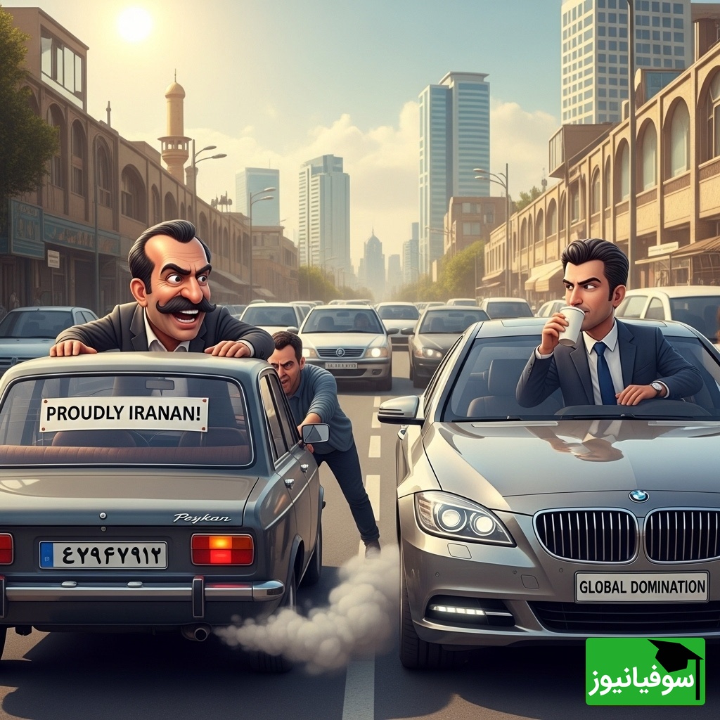 (ویدئو) کل کل دیدنی برندهای مختلف ماشین تو پارکینگ؛ گیس و گیس‌کشی بنز و BMW، اشک تمساح تویوتا و لات‌بازی پژو پارس / عاشق نیسان شدم!😂