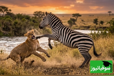 ویدئوی حیات وحش روز؛ این ماجرای راز بقا: نبرد نفس‌گیر در حیات‌وحش آفریقا؛ لگدی که فک «شیر» را در هم شکست!