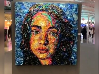 ویدیو/ نمایشگاه نقاشی این بار بدون بوم رنگی/ ترکیب خلاقیت و متریال مختلف در خلق آثار هنری بی‌نظیر و غیرقابل باور