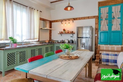 نگاهی به زیبایی آشپزخانه‌ای که روح فرهنگ ایرانی را در هر جزئیات نمایش می‌دهند + عکس