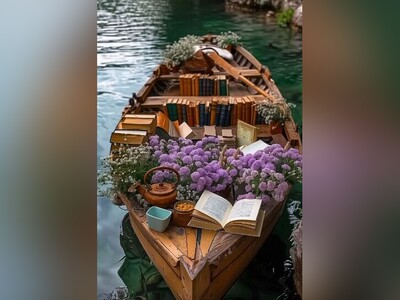 ویدیو/ یاد شعر زیبای سهراب سپهری افتادم/ قایقی خواهم ساخت، خواهم انداخت به آب/ البته  این بار کتابام رو هم با قایق خواهم برد به آب