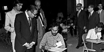 امروز کنکور 55 ساله شد، به این مناسبت تصاویری خارق‌العاده و نایاب از اولین جلسه کنکور در ایران ببینید!