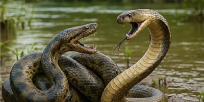 (ویدیو) لحظه‌های نفس‌گیر در جنگل/ شکار  وحشتناک حواصیل توسط آناکوندای عظیم