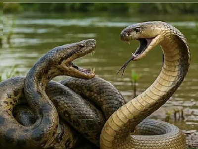 (ویدیو) لحظه‌های نفس‌گیر در جنگل/ شکار  وحشتناک حواصیل توسط آناکوندای عظیم