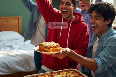 (ویدئو) شاهکار آشپزی پسرونه در خوابگاه؛ لازانیایی که مزه‌اش تا سال‌ها فراموش نمی‌شود