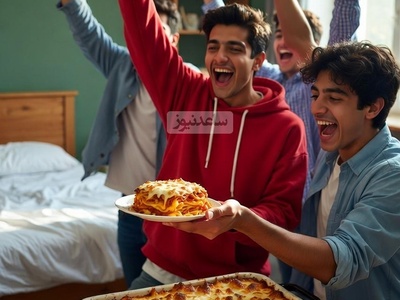 (ویدئو) شاهکار آشپزی پسرونه در خوابگاه؛ لازانیایی که مزه‌اش تا سال‌ها فراموش نمی‌شود