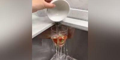 خلاقیت با دور ریختنی ها برای برق زدن سینک ظرفشویی(فیلم)