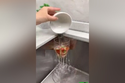 خلاقیت با دور ریختنی ها برای برق زدن سینک ظرفشویی(فیلم)