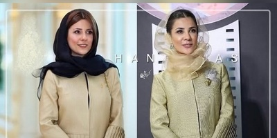 سورپرایز سارا بهرامی در جشن منتقدان؛ بازطراحی یک لباس قدیمی همه را شگفت‌زده کرد + عکس/ فیلم