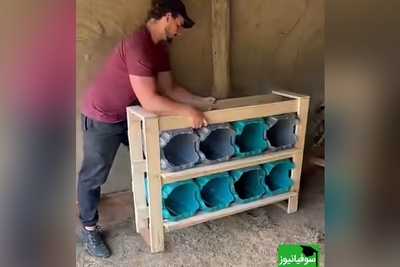 ساخت آشیانه‌ی هوشمند برای مرغ‌ها با وسایل دورریختنی! ایده‌ای ناب که حتماً باید ببینی + ویدئو 🎥