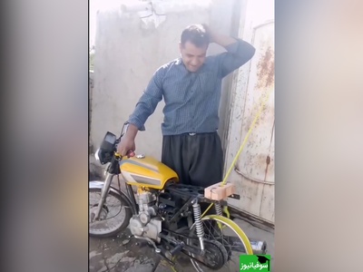 زنگ خلاقیت: ابتکار تحسین برانگیز اوستا بنای اردبیلی در حمل آجر با موتور گاز حماسه نیست؟ پس چیه؟/ اینم یه نمونه دیگه از تکنولوژی وطنی