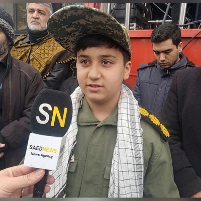 (ویدئو) شیر پسر شهید عباس تولدی: آرزو دارم راه پدرم را ادامه بدهم...