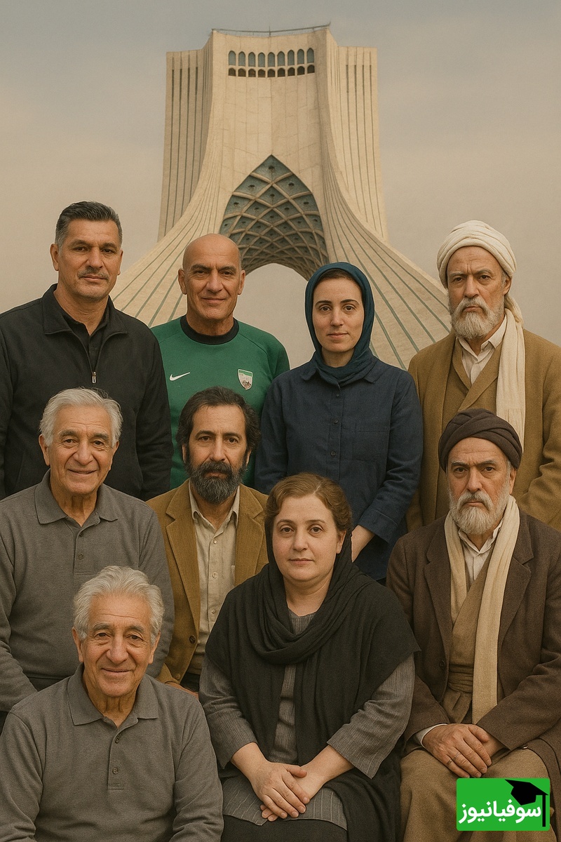 مجسمه‌ اسطورهای ایرانی مقابل برج آزادی و برج میلاد؛ از علی دایی و مریم میرزاخانی تا سهراب سپهری و تختی