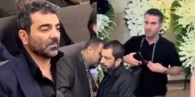 نگاهی به حضور کمدین‌ها در مراسم ختم پدر عباس جمشیدی‌فر؛ از هوتن شکیبا، بهنام تشکر و... تا تاج گل اعیانی رضا عطاران و مجید صالحی برای تسلیت و همدردی+فیلم