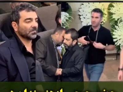 نگاهی به حضور کمدین‌ها در مراسم ختم پدر عباس جمشیدی‌فر؛ از هوتن شکیبا، بهنام تشکر و... تا تاج گل اعیانی رضا عطاران و مجید صالحی برای تسلیت و همدردی+فیلم