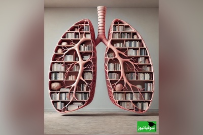 تصاویر/ ترکیب اعضای حیاتی بدن با طرح دکوراسیون کتابخانه/ هوش مصنوعی نیست که هوش طبیعیه